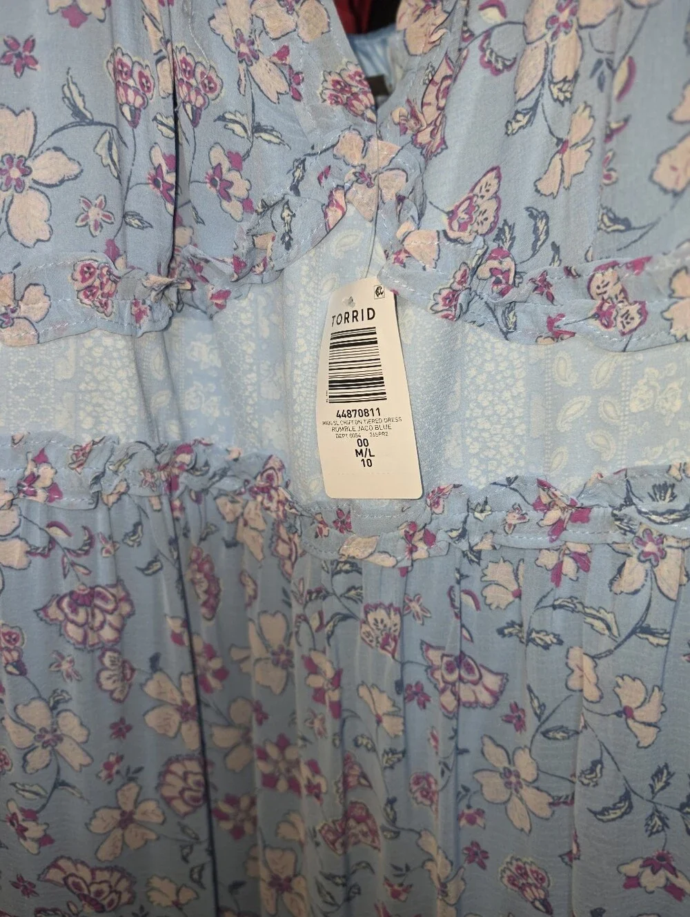 NWT TORRID Chiffon V-Neck Maxi Dress 00